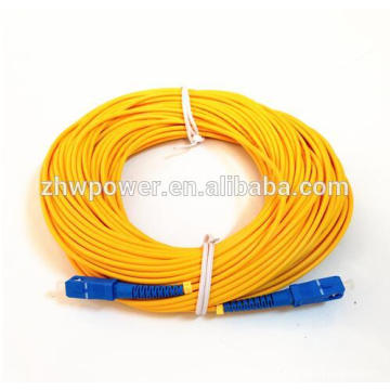 1.5-30meter SM SX 3mm 9/125 Cable de puente de fibra óptica Cable de fibra óptica SC / UPC-SC / UPC, puente de fibra óptica
